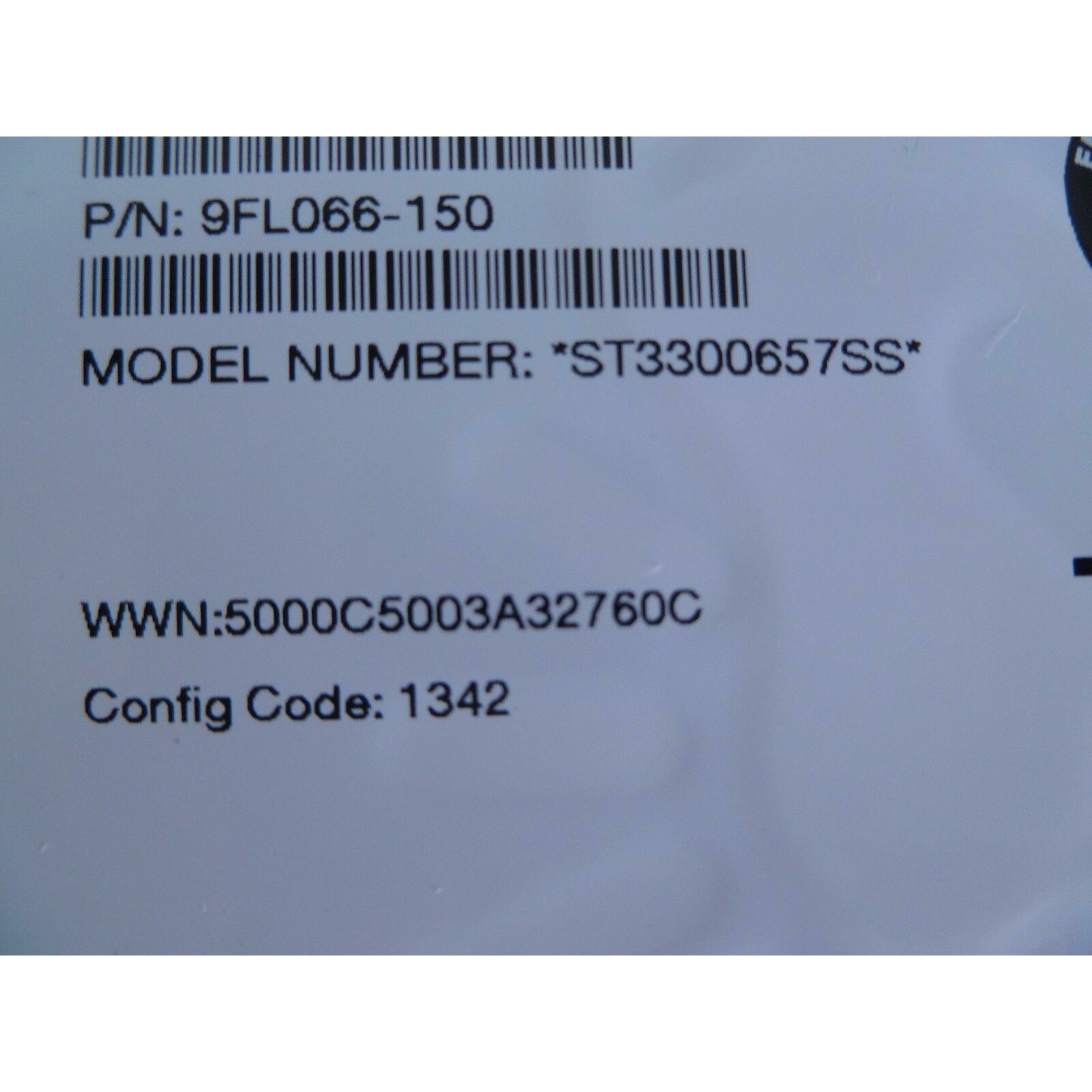 DELL/SEAGATE 15K.7 ST3300657SS 300GB SAS HARD DRIVE P/N:9FL066-150 F/W:ES64 33006000057 - AloinfoUSA