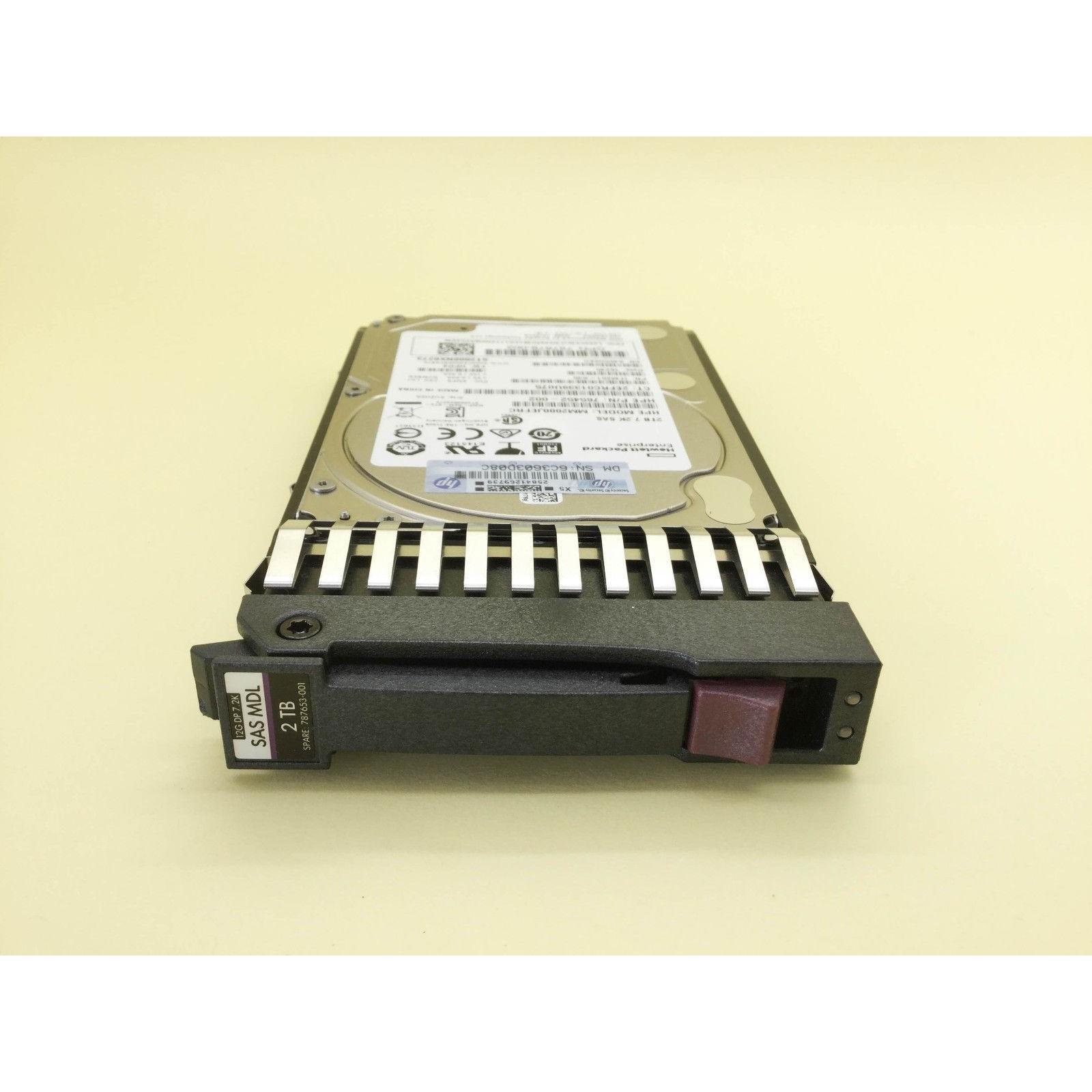 Disco J9F51A HP MSA 2TB 12G SAS 7.2K SFF 2.5" 512e MDL HDD 787653-001 888793473634 - AloinfoUSA