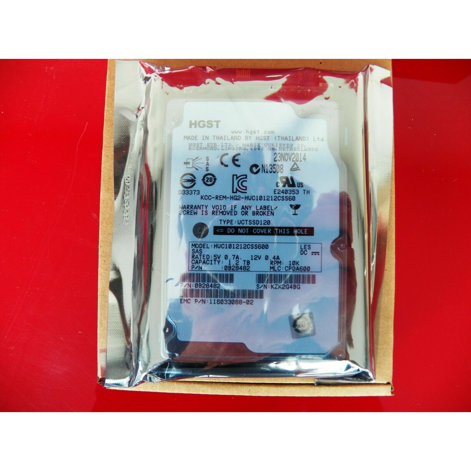 EMC 1.2TB 10K 6G SAS 2.5"   V4-2S10-012 V5-2S10-012 V6-2S10-012 005050084 - AloinfoUSA