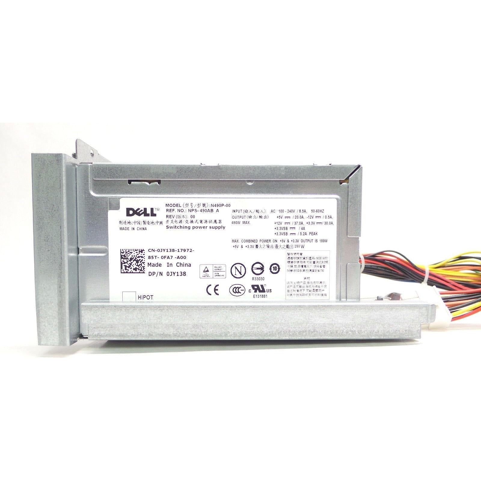 Fonte Genuine OEM Dell PowerEdge T300 490W Power Supply JY138 NPS-490AB A N490P-00 - AloinfoUSA