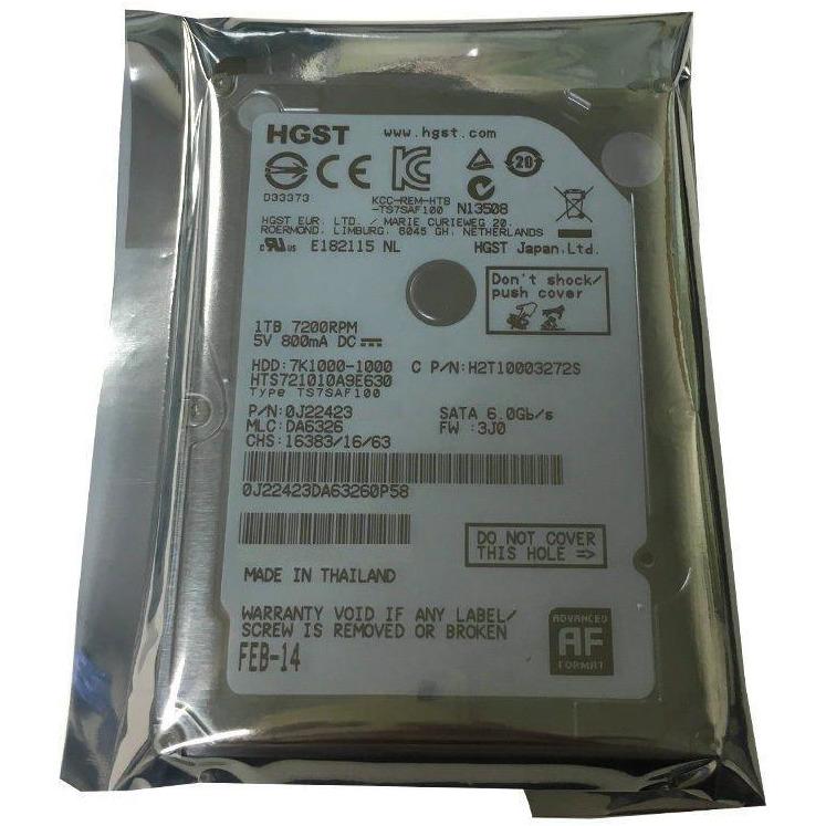 HGST 1TB 32MB Cache 7200RPM SATA III (6.0Gb/s) 2.5" PS3 &amp; PS4 Hard Drive 0J22423 - AloinfoUSA