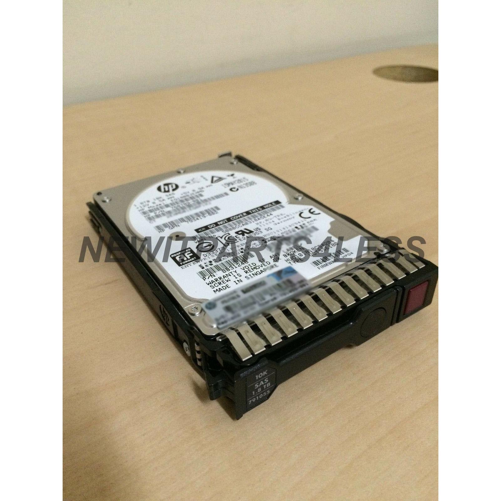 HP 1.8TB 12G SAS 10K 2.5IN SC 512E 791034-B21 791055-001 768789-001 - AloinfoUSA