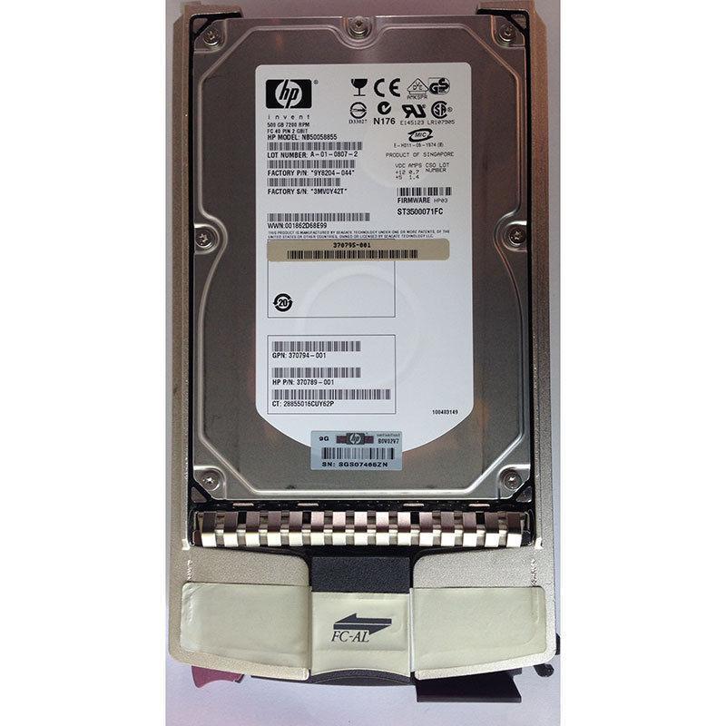HP 500GB, 7200RPM, FC, w/ tray - 370789-001 102645797649 - AloinfoUSA