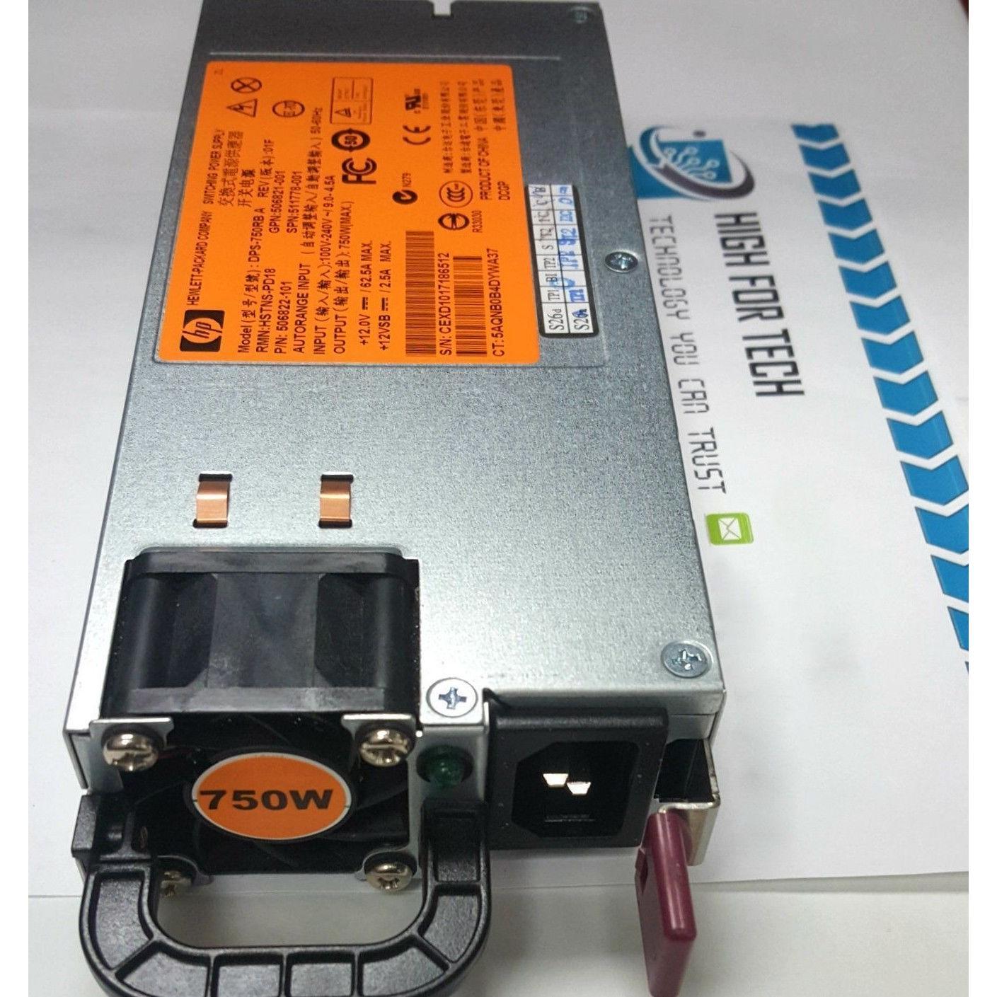 HP 511778-001 512327-B21 506822-001 750W CS HE PSU G6 G7 HSTNS-PD18 DPS-750RB  884420588146 - AloinfoUSA