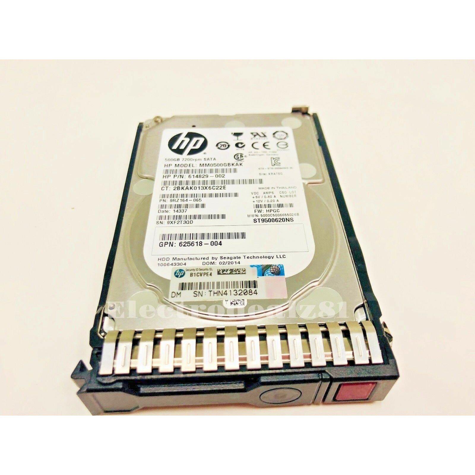 HP 655708-B21 500GB SATA MDL 6G 7.2k 2.5'' SC HD 614829-002 656107-001  886111651054 - AloinfoUSA