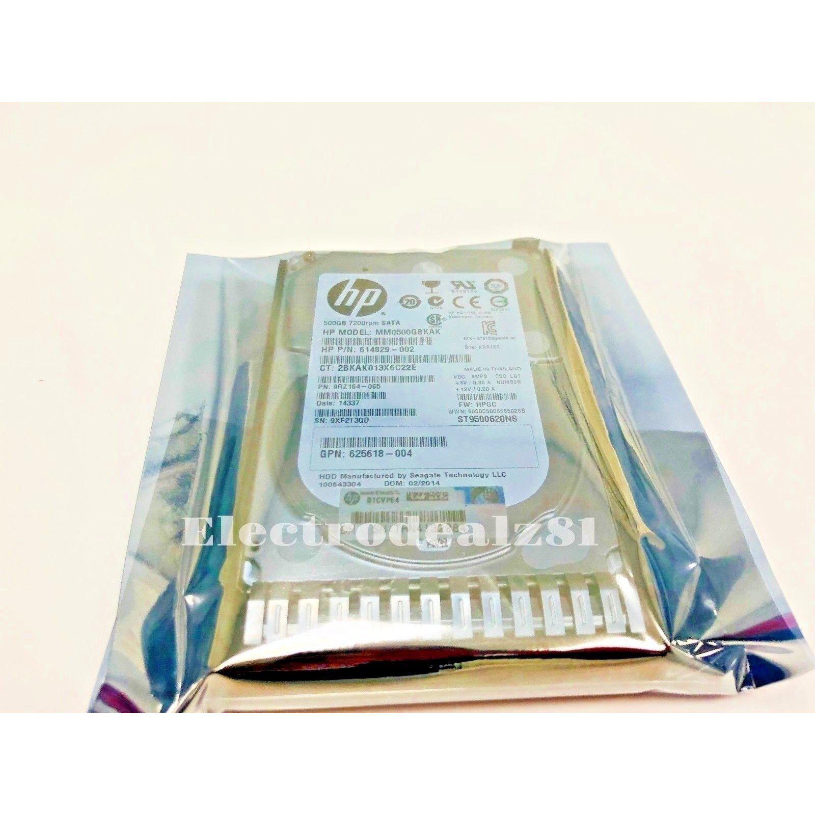 HP 655708-B21 500GB SATA MDL 6G 7.2k 2.5'' SC HD 614829-002 656107-001  886111651054 - AloinfoUSA