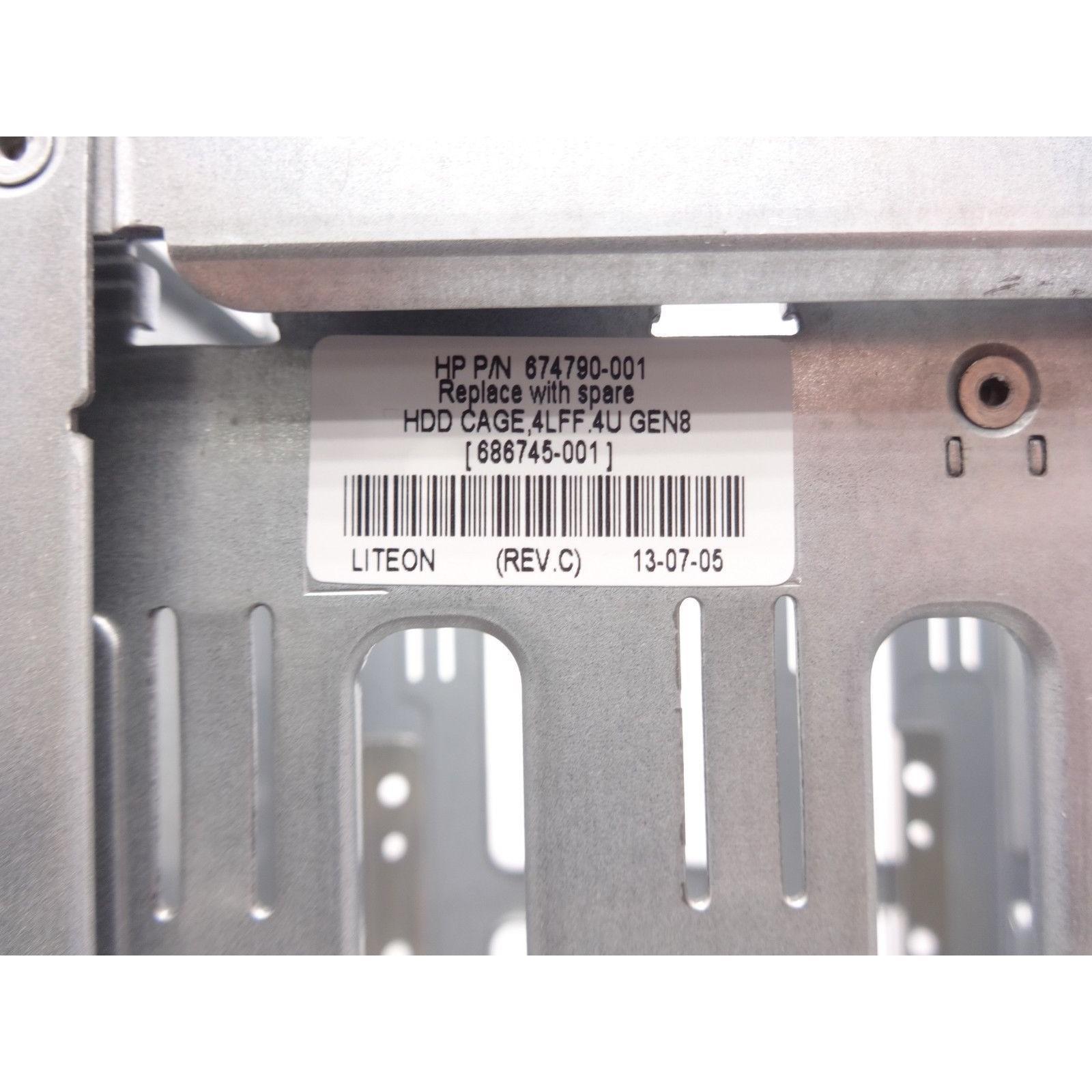 HP 686745-002 ML350E G8 4 Bay SAS/SATA Drive Cage-FoxTI