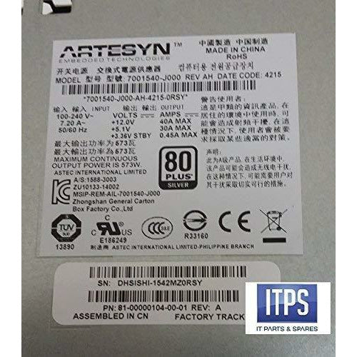 HP 814665-001 HPE MSA 2040 595 WATT Power Supply - AloinfoUSA