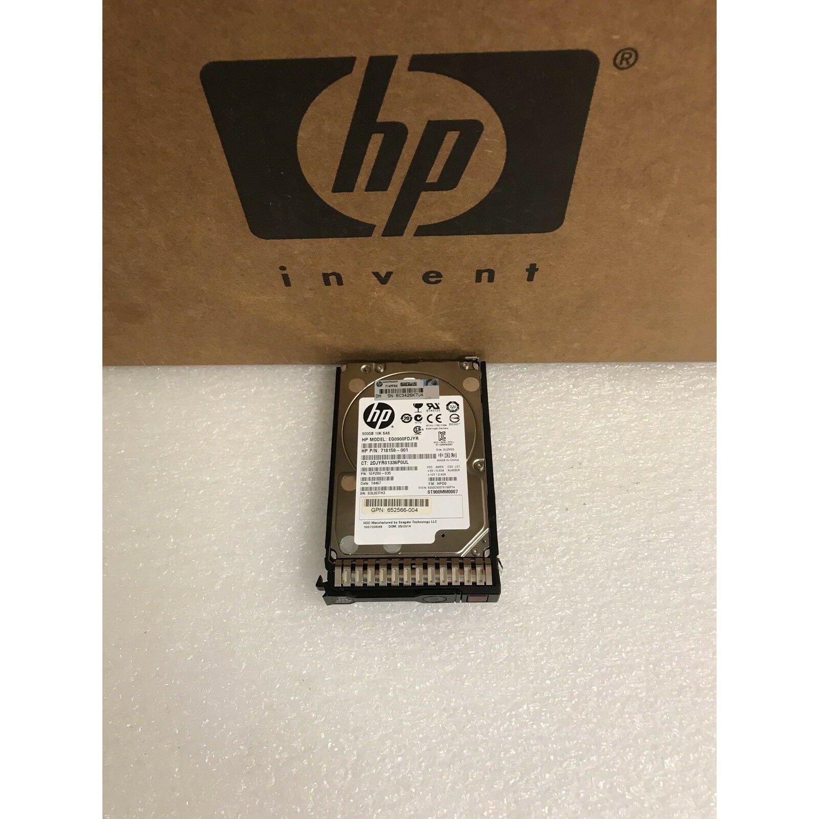 HP EG0900FDJYR 718159-001 900GB 10K 6G 2.5" SC HARD DRIVE 1EP200-035 - AloinfoUSA