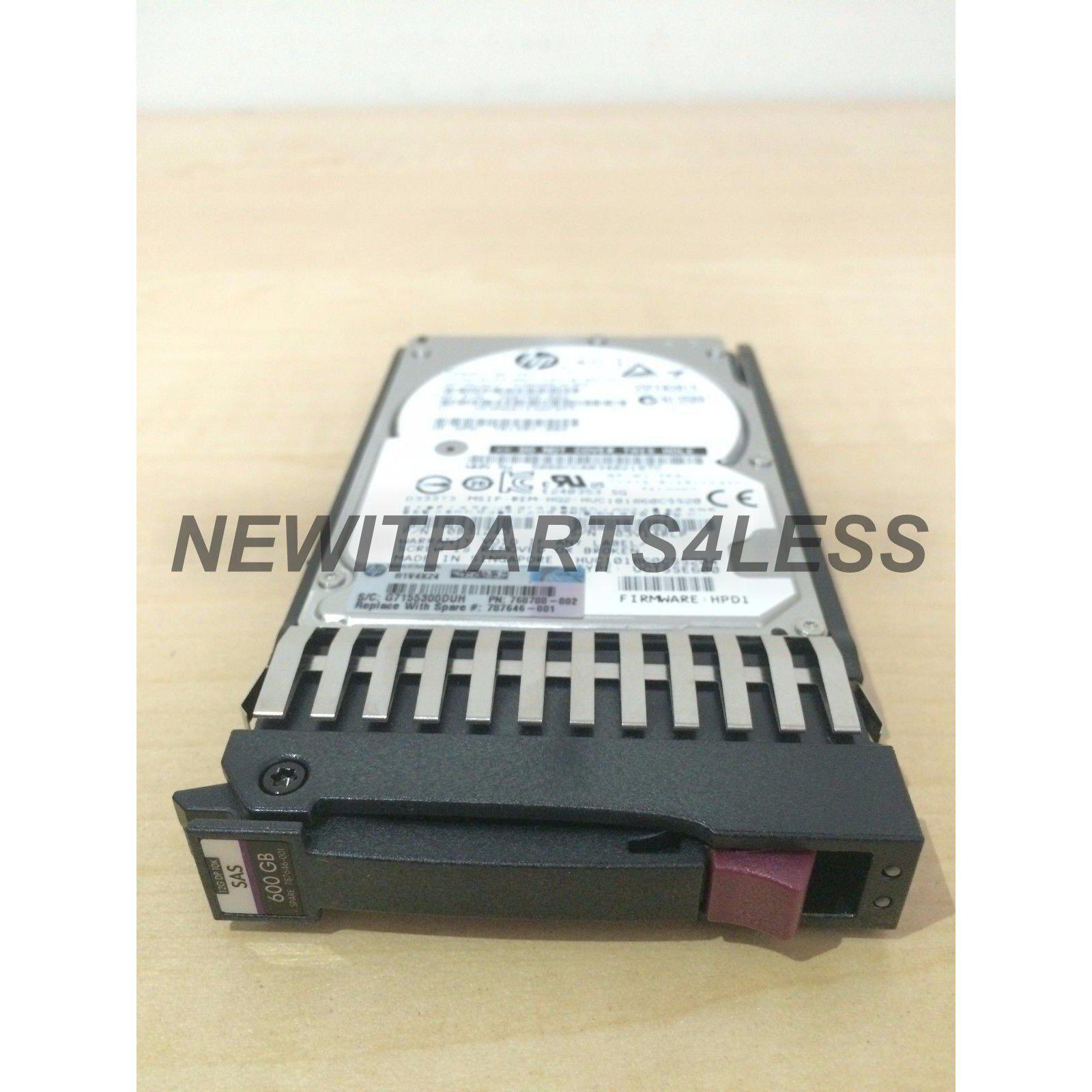 HP J9F46A | 787646-001 MSA 600GB 12G SAS 10K SFF 2.5IN DUAL PORT ENT HARD DRIVE 4514953791602 - AloinfoUSA