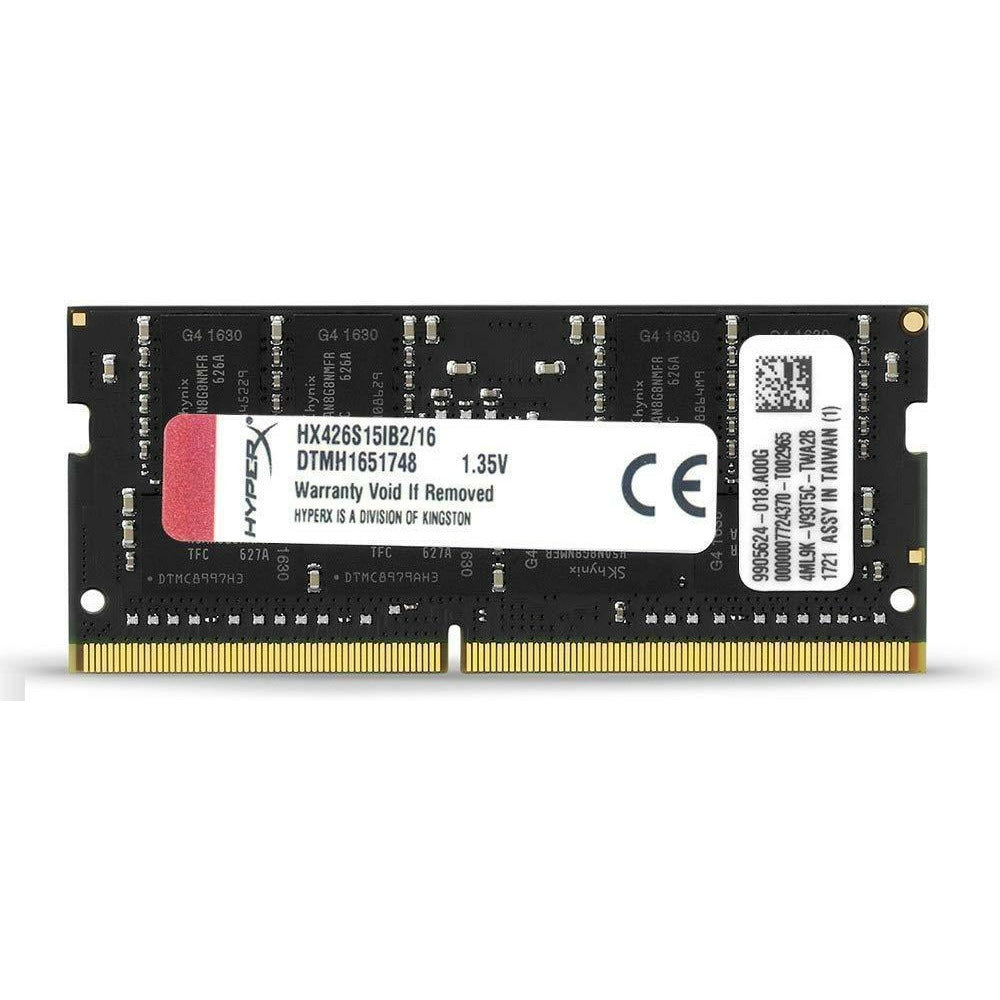 Kingston Technology HyperX Impact 16GB 2666MHz DDR4 CL15 260-Pin SODIMM Laptop Memory (HX426S15IB2/16) - AloinfoUSA