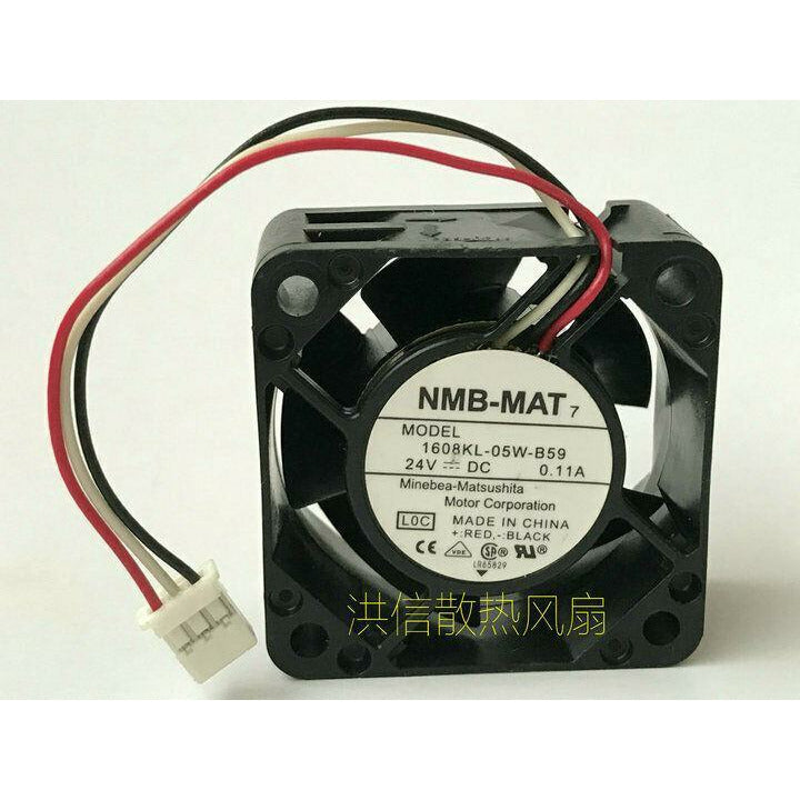 Original  NMB  Fan 1608KL-05W-B59 DC 24V 0.11A 3 Pin 4020 4CM Inverter fan - AloinfoUSA