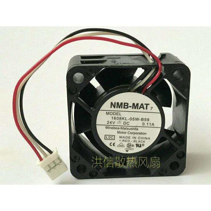 Original  NMB  Fan 1608KL-05W-B59 DC 24V 0.11A 3 Pin 4020 4CM Inverter fan - AloinfoUSA