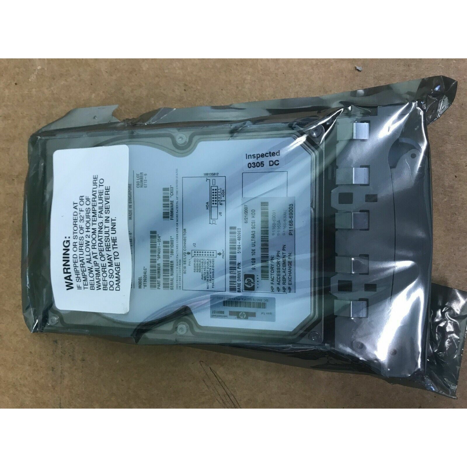 Seagate Cheetah ST39204LC 9.1GB  80 Pin SCSI HDD, HP 1168-69001 - AloinfoUSA