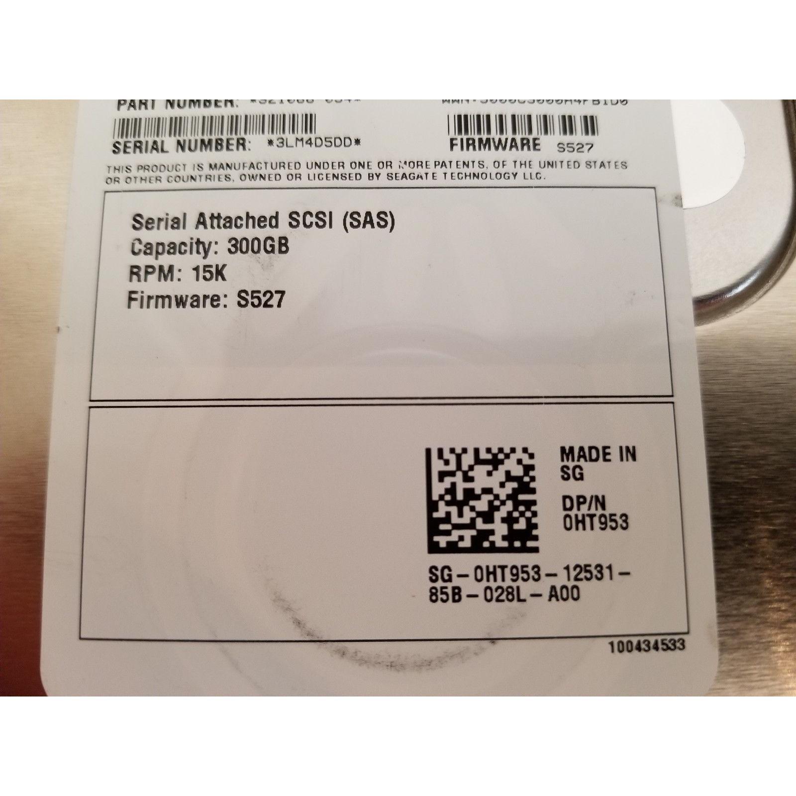 Seagate ST3300655SS SAS 300GB 15.5K 1311 A-01-0846-5 9Z1066-054 S527 HT953 5DD 836367003442 - AloinfoUSA
