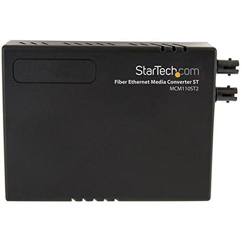 StarTech.com 10/100 Mbps Ethernet to Fiber Optic Media Converter - ST Multimode - 1310nm - 2km - Full/Half Duplex (MCM110ST2) - AloinfoUSA