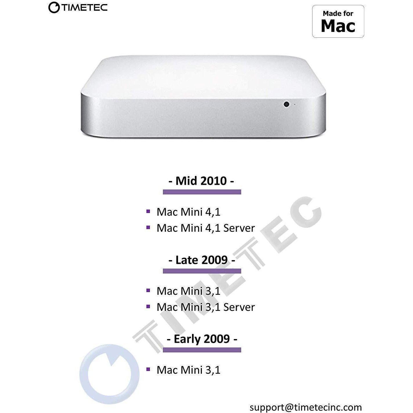 Timetec Hynix IC 8GB KIT(2x4GB) Compatible for Apple DDR3 1067MHz/1066MHz PC3-8500 SODIMM RAM Upgrade for Late 2008, Early/Mid/Late 2009, Mid 2010 MacBook, MacBook Pro, iMac, Mac Mini (8GB KIT(2x4GB)) - AloinfoUSA